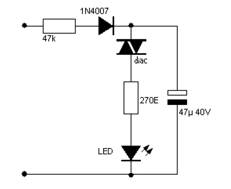 LED-Blinken-230V-Schema