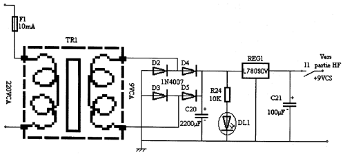 am radio power supply schema