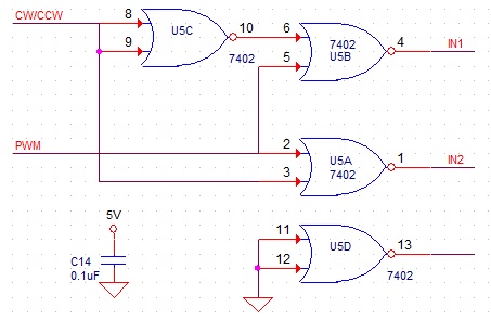 PWM-and-Direction-input-circuit