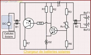 Schéma Électrique du Chargeur de Batterie Solaire