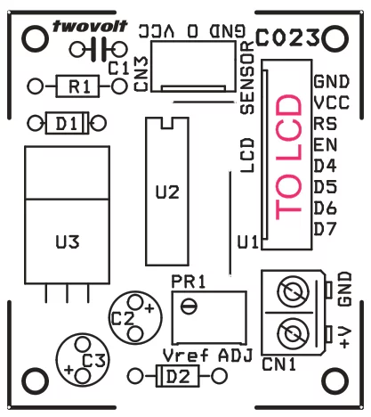 LM35-THEMOMETER-PIC16F676-PCB-LAYOUT