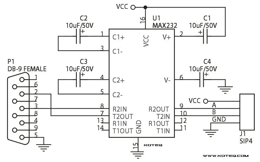 MAX232-Interface-Module