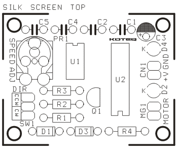 PCB Controller speed motor