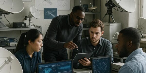 Réduction du bruit de phase dans les PLL pour communications satellitaires